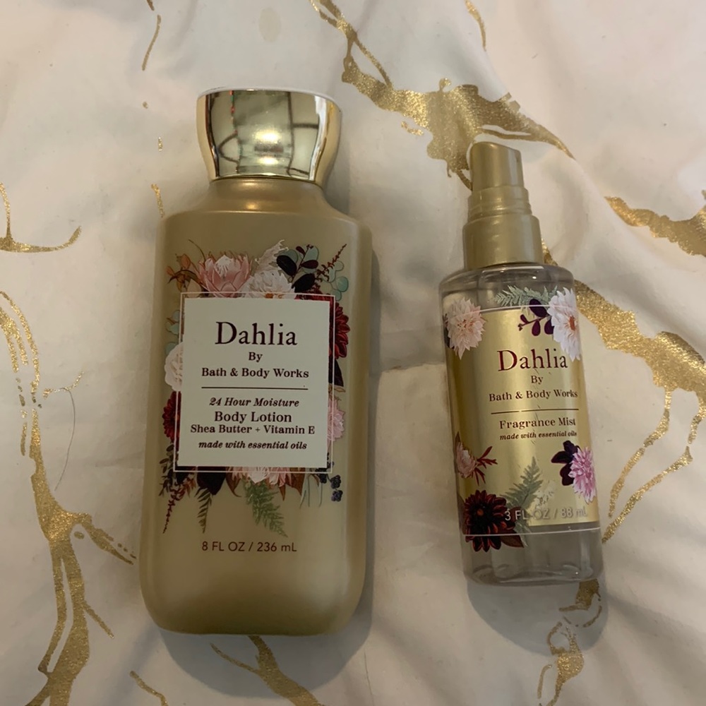 Bath and Body Works Discontinued Dahlia set